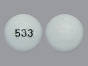 Tramadol Hcl Er: This is a Tablet Er Multiphase 24 Hr imprinted with 533 on the front, nothing on the back.