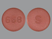 Risedronate Sodium: This is a Tablet imprinted with 668 on the front, S on the back.