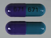 Diltiazem Er: This is a green oblong Capsule Er 24hr imprinted with 671 on the front, 671 on the back, and is manufactured by SUN PHARMA GLOB.