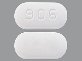 This is a Tablet imprinted with 906 on the front, nothing on the back.