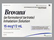 Brovana: Esto es un Vial Nebulizador imprimido con nada en la parte delantera, nada en la parte posterior, y es fabricado por None.