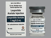 Leuprolide Acetate: This is a Kit imprinted with nothing on the front, nothing on the back.
