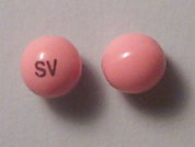 Prometrium: This is a Capsule imprinted with SV on the front, nothing on the back.