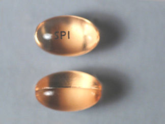 This is a Capsule imprinted with SPI on the front, nothing on the back.