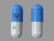 Dexilant: This is a Capsule Dr Biphasic imprinted with TAP on the front, 30 on the back.