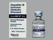 Hyperhep B S-D: This is a Vial imprinted with nothing on the front, nothing on the back.