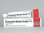 Econazole Nitrate: This is a white Cream imprinted with nothing on the front, nothing on the back, and is manufactured by TARO/SUN PHARMA.