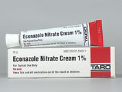 Econazole Nitrate: This is a Cream imprinted with nothing on the front, nothing on the back.