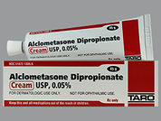 Alclometasone Dipropionate: This is a Cream imprinted with nothing on the front, nothing on the back.