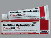 Naftifine Hcl: This is a white Cream imprinted with nothing on the front, nothing on the back, and is manufactured by TARO PHARM USA.