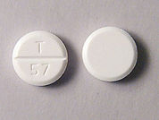 Ketoconazole: Esto es un Tableta imprimido con T  57 en la parte delantera, nada en la parte posterior, y es fabricado por None.