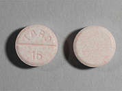 Carbamazepine: Esto es un Tableta Masticable blanco rosado moteado redondo imprimido con TARO  16 en la parte delantera, nada en la parte posterior, y es fabricado por TARO/SUN PHARMA.