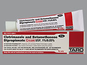 Clotrimazole/Betamethasone: This is a Cream imprinted with nothing on the front, nothing on the back.