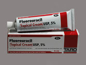 Fluorouracil: This is a Cream imprinted with nothing on the front, nothing on the back.