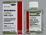 Malathion: This is a Lotion imprinted with nothing on the front, nothing on the back.