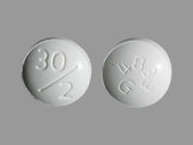 Pioglitazone-Glimepiride: This is a Tablet imprinted with 30/2 on the front, 4833G on the back.