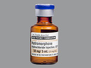 Hydromorphone Hcl: This is a Vial imprinted with nothing on the front, nothing on the back.