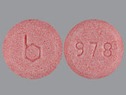 Loestrin: This is a Tablet imprinted with b on the front, 978 on the back.