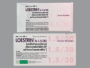 Loestrin Fe: This is a Tablet imprinted with b on the front, 978 or 247 on the back.