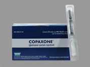 Copaxone: Esto es un Jeringa imprimido con nada en la parte delantera, nada en la parte posterior, y es fabricado por None.