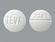 Metoclopramide Hcl: Esto es un Tableta blanco redondo imprimido con TEVA en la parte delantera, 2203 en la parte posterior, y es fabricado por MYLAN INSTITUTI.