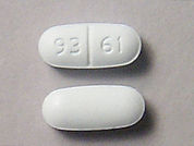 Sotalol: This is a Tablet imprinted with 93 61 on the front, nothing on the back.