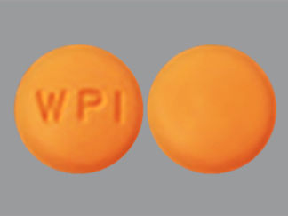 This is a Tablet imprinted with WPI on the front, nothing on the back.