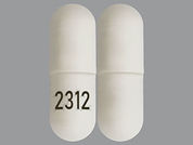 Alvimopan: This is a Capsule imprinted with 2312 on the front, nothing on the back.