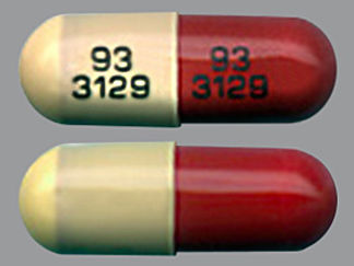 This is a Capsule imprinted with 93  3129 on the front, 93  3129 on the back.