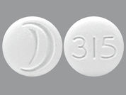 Doxepin Hcl: Esto es un Tableta imprimido con logo en la parte delantera, 315 en la parte posterior, y es fabricado por None.