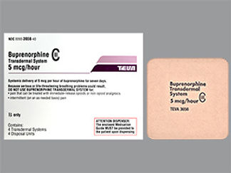 This is a Patch Transdermal Weekly imprinted with Buprenorphine  Transdermal  System  CIII on the front, nothing on the back.