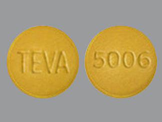 This is a Tablet imprinted with TEVA on the front, 5006 on the back.