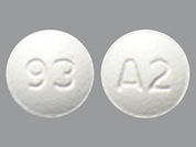 Almotriptan Malate: This is a Tablet imprinted with 93 on the front, A2 on the back.