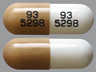 This is a Capsule Er Biphasic 30-70 imprinted with 93  5298 on the front, 93  5298 on the back.