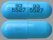 Atazanavir Sulfate: This is a Capsule imprinted with 93  5527 on the front, 93  5527 on the back.