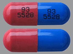 This is a Capsule imprinted with 93  5528 on the front, 93  5528 on the back.