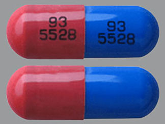 This is a Capsule imprinted with 93  5528 on the front, 93  5528 on the back.