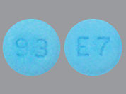Eszopiclone: This is a Tablet imprinted with 93 on the front, E7 on the back.