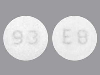 This is a Tablet imprinted with 93 on the front, E8 on the back.