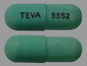 Dexmethylphenidate Hcl Er: This is a Capsule Er Biphasic 50-50 imprinted with TEVA on the front, 5552 on the back.