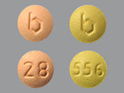 Camrese Lo: This is a Tablet Dose Pack 3 Months imprinted with b on the front, 28 or 556 on the back.