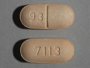 Nefazodone Hcl: This is a Tablet imprinted with 93 on the front, 7113 on the back.