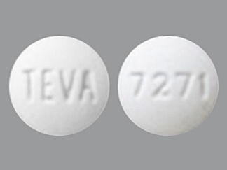 This is a Tablet imprinted with TEVA on the front, 7271 on the back.