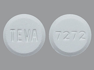 This is a Tablet imprinted with TEVA on the front, 7272 on the back.