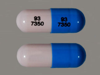 This is a Capsule Dr imprinted with 93  7350 on the front, 93  7350 on the back.