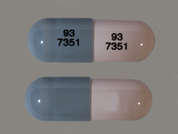 Lansoprazole: Esto es un Cápsula LP color durazno oblongo imprimido con 93  7351 en la parte delantera, 93  7351 en la parte posterior, y es fabricado por TEVA USA.