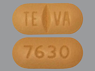 This is a Tablet imprinted with TE VA on the front, 7630 on the back.