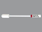 Fentanyl Citrate: Esto es un Pastilla En Manija imprimido con fentanyl  1600 mcg en la parte delantera, nada en la parte posterior, y es fabricado por None.