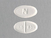 Glyburide Micronized: This is a Tablet imprinted with N on the front, 1.5 034 on the back.
