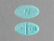 Glyburide Micronized: This is a Tablet imprinted with N on the front, 3 035 on the back.